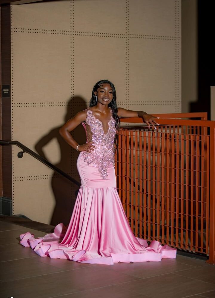 Elegant Pink Prom Dress